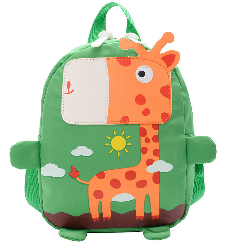 Mochila infantil girafa fofa mochila anti-perda jardim de infância