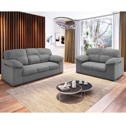Conjunto Sofá 3 e 2 Lugares Suede Istambul Flash