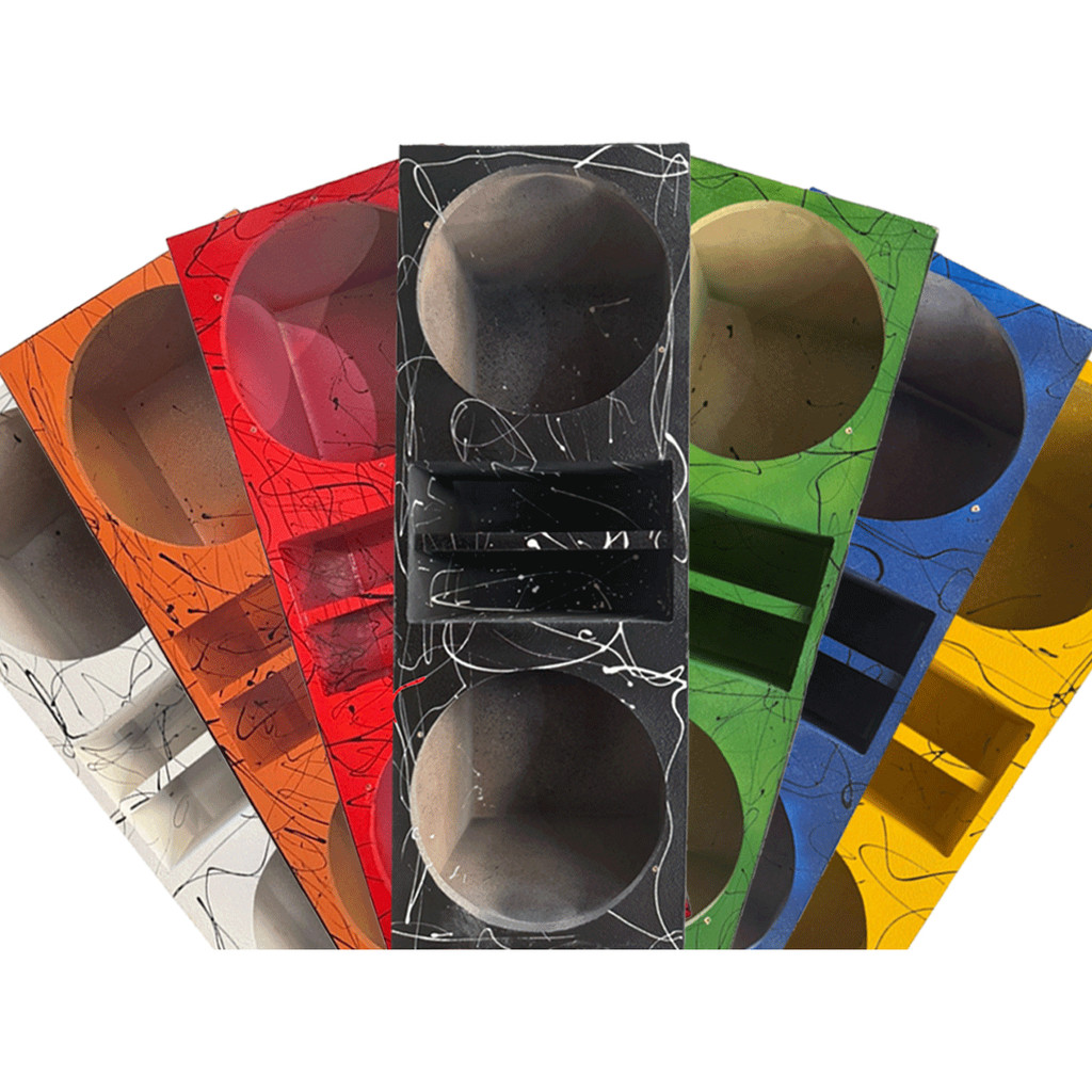 CAIXA 2X12 DUTO REGUA MEIO CARPETE VAZIA CORES