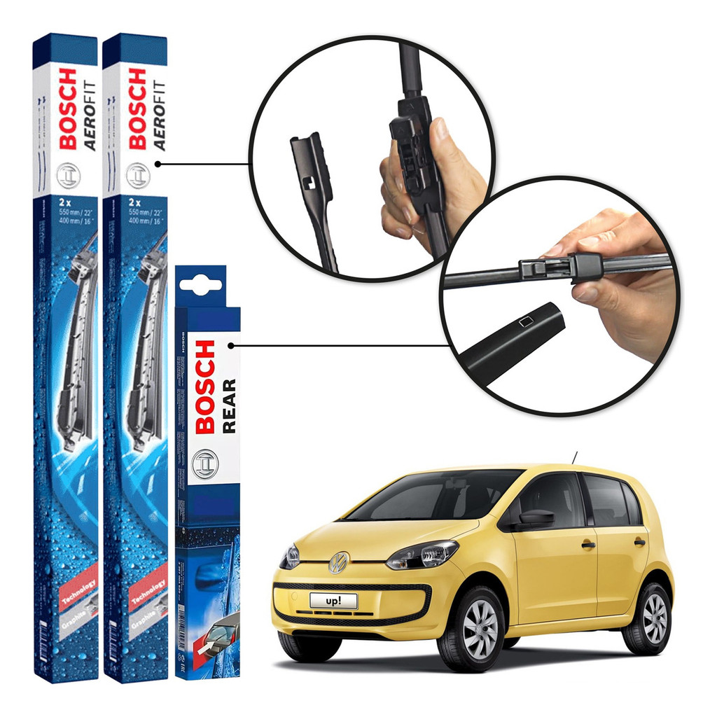 Palheta Dianteira + Traseira Bosch Original Up 2014 A 2018 em Oferta na Shopee