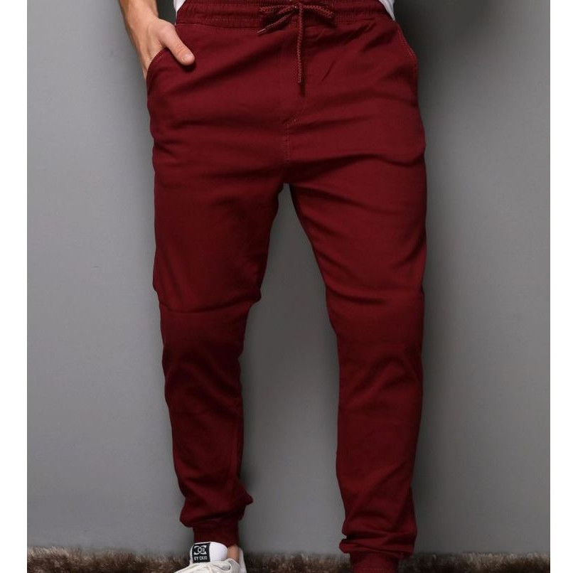 Linda Calça Moletom Bordo Unissex Confortavel Flanelado De Algodão Moda Inverno Casual e Treino Lisa