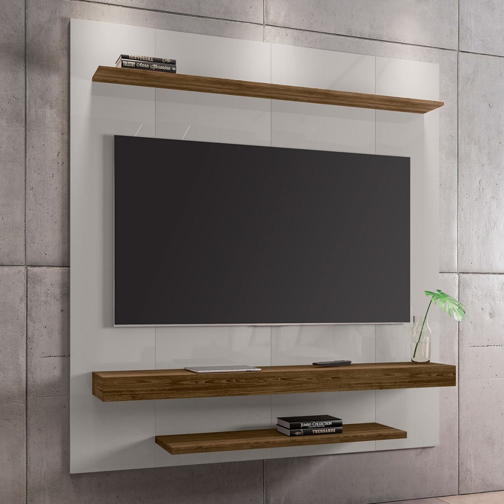 Painel para TV até 60 Polegadas Leme 2 Prateleiras