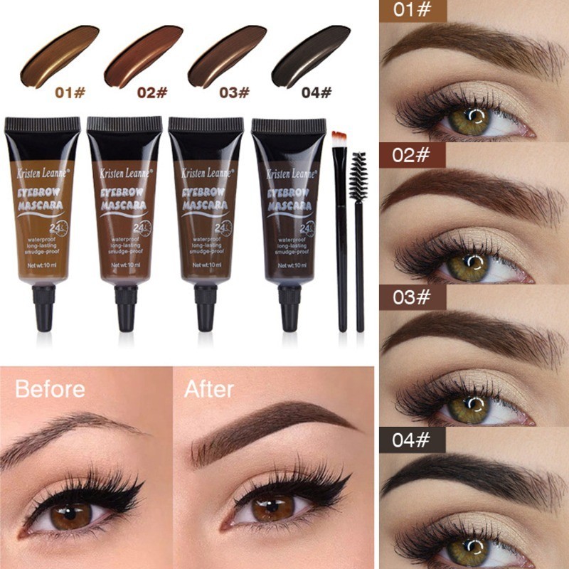 Creme Para Tingir Sobrancelhas À Prova D'água E De Longa Duração-Gel Marrom Sem Desbotamento-Melhoradores Profissionais-Pigmento Tatuagem De Cosméticos Maquiagem