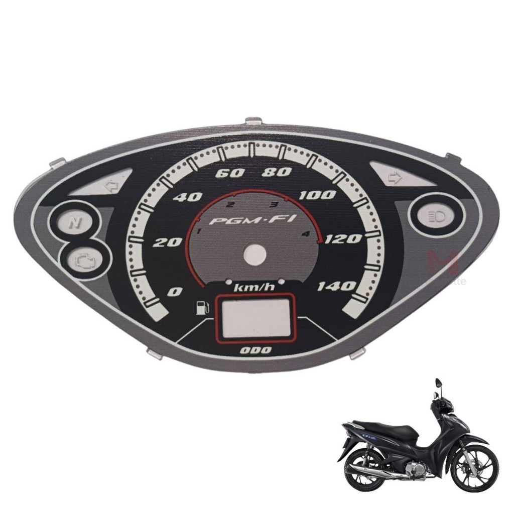 Mostrador Velocímetro Painel Biz 125 2009 a 2010 Wester