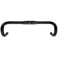 Guidão Speed Alumínio Compacto Ergonômico 31.8x440mm Preto Zoom DR-210 Reach 80mm Drop 124mm Road Top