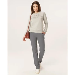 Calça Básica Feminina Em Moletom Flanelado