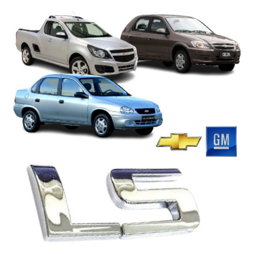 Emblema Ls Da Tampa Traseira Corsa Montana Celta Agile Gm