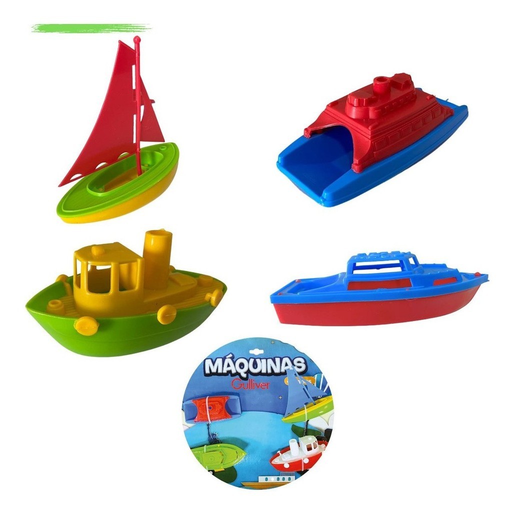 Maquinas 4 Barcos Mares Do Sul Novo Gulliver Barquinhos em Oferta na Shopee