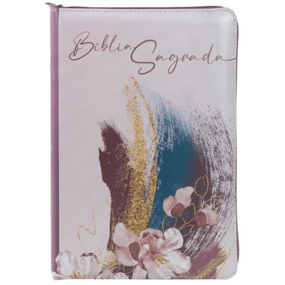 Bíblia Sagrada NVI | Letra Normal | Leitura Perfeita | Zíper | índice | PJV | Couro Soft | Rosa em Oferta na Shopee
