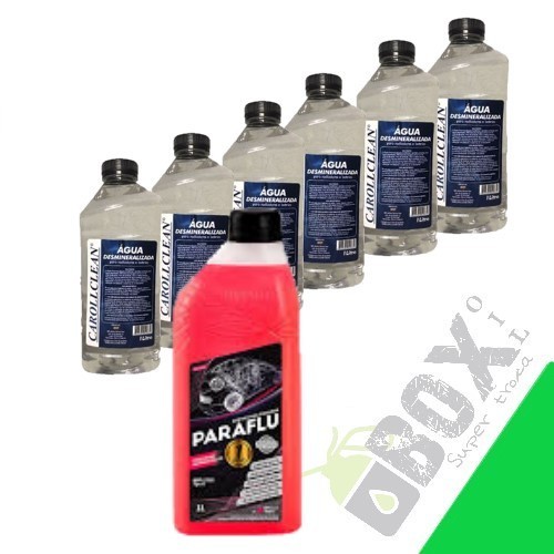 KIT 1 PARAFLU CONCENTRADO ROSA 6 AGUAS DESMINERALIZADA