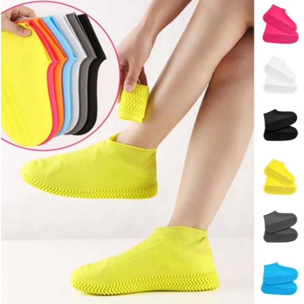 Protetor de Sapato Calçado Silicone Para Chuva Antiderrapante Capa Tênis Impermeável Para Chuva Antiderrapante Capa