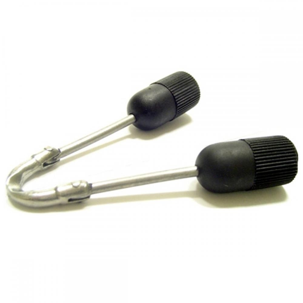 Terminal Articulado Longo Inox Divecom Elástico Rosca 16mm 20mm Arpão de Cava