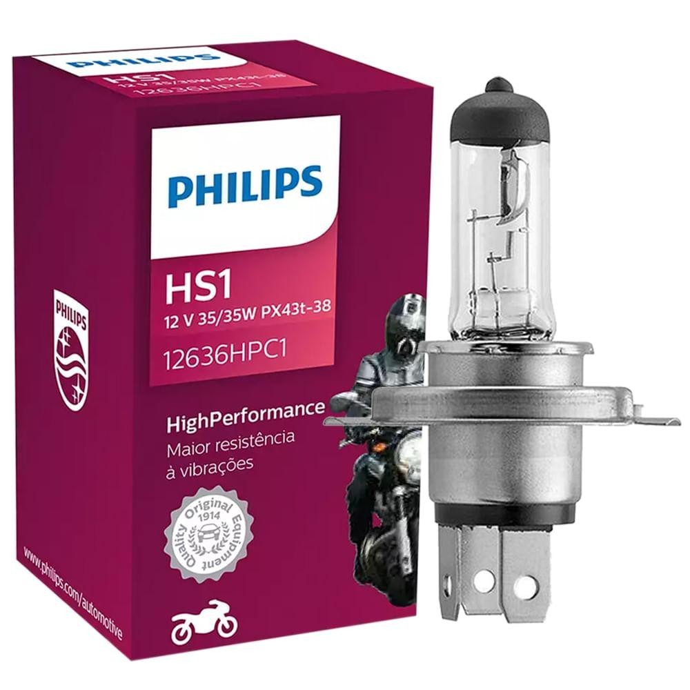 Lâmpada Farol Philips Highperformance Hs1 12v 35/35w em Oferta na Shopee
