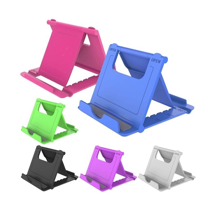 Suporte Celular Mesa Dobravel Portatil Plastico Multi Angulo Universal Smartphone