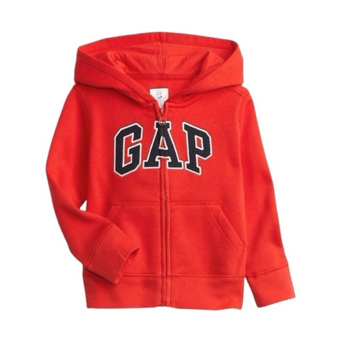 Blusa Moletom Vermelha com Zíper GAP - Menino