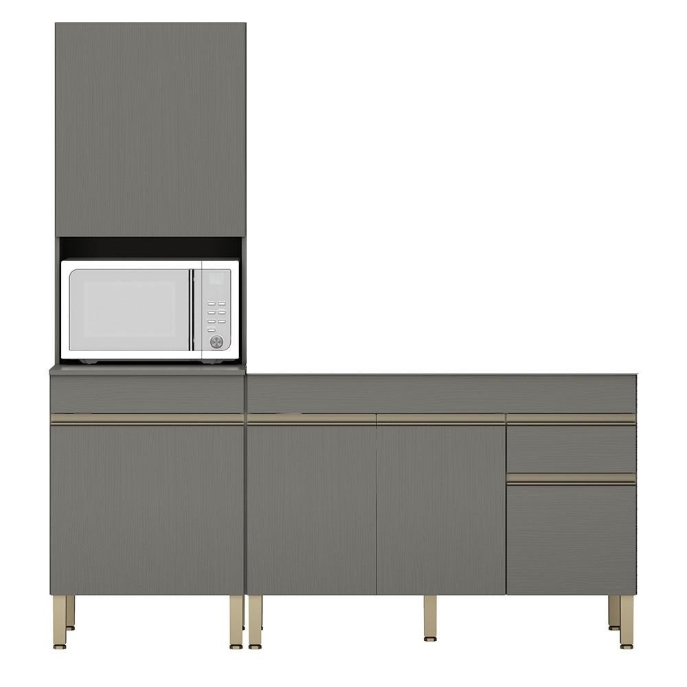 Paneleiro e Balcão Gabinete sem Tampo 120cm Lina Z06 Gris - Mpozenato em Oferta na Shopee