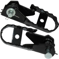 Par de pedaleira dianteira completa NXR125 NXR150 NXR160 Bros XRE300 NX400 XR200 NX200 XR250 Tornado CRF230 CRF250F