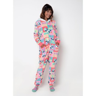 Macacão Manga Longa Soft Feminino Unicórnio Cherry - Puket em Oferta na Shopee