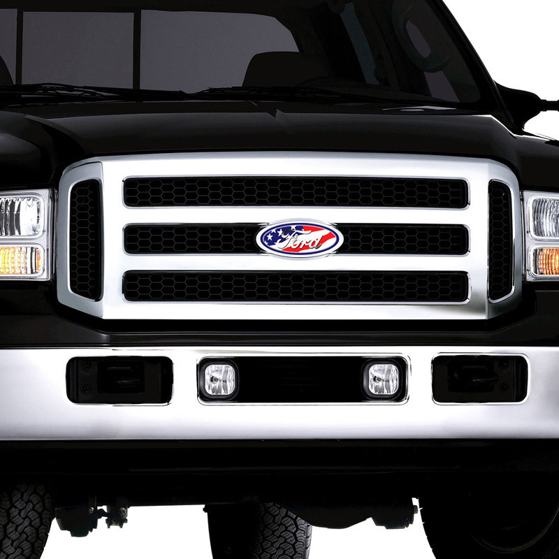 Adesivo Ford Oval Grade F-250 Bandeira EUA Emblema Resinado Genérico