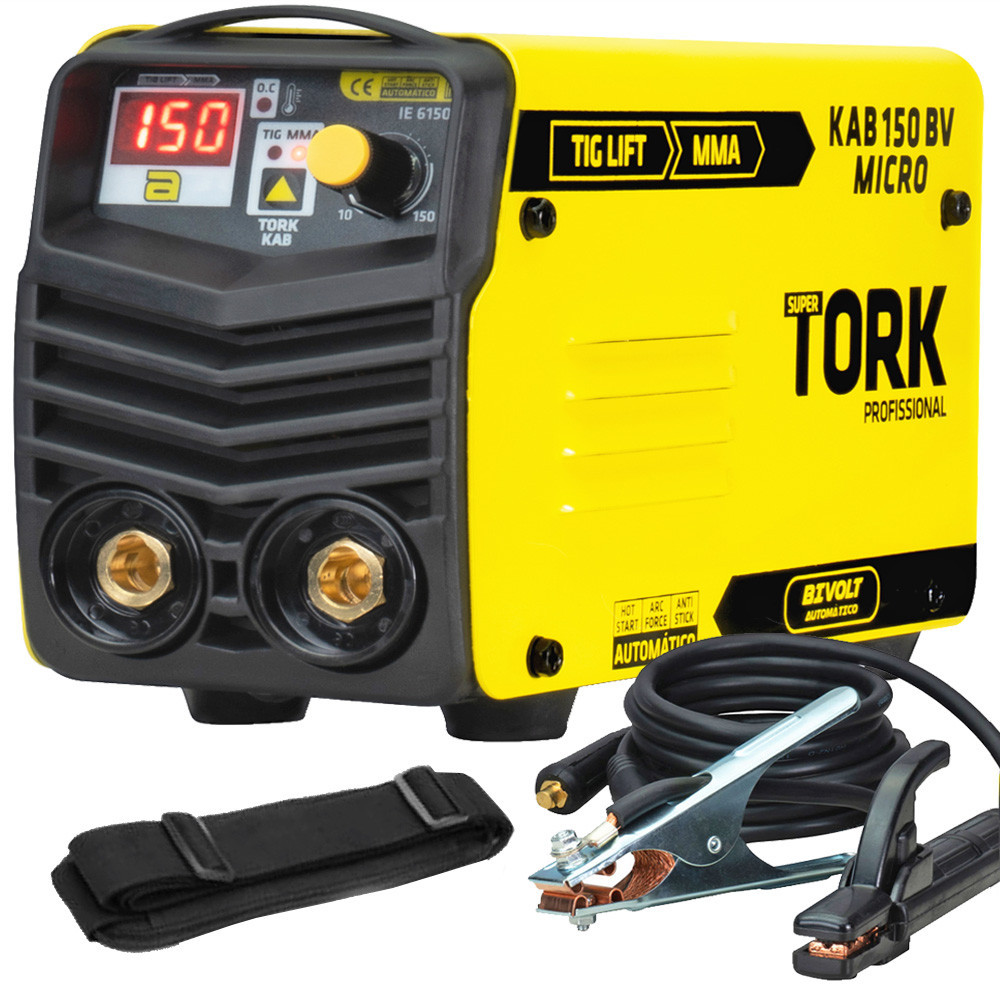 Máquina de Solda Inversora 150A Bivolt MMA Tig Alumínio Tork - Home & Living