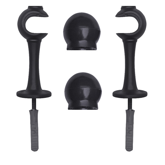 Suporte Para Varão Cortina Simples 28mm 2un Cores Diversas