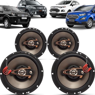 Kit Alto Falantes Dianteiros e Traseiros Ford Ecosport 2004 até 2021 - Hurricane Platino 640w em Oferta na Shopee