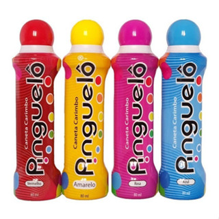 Kit 4 Caneta Carimbo Pinguelô De 80ml Marcador De Bingo em Oferta na Shopee