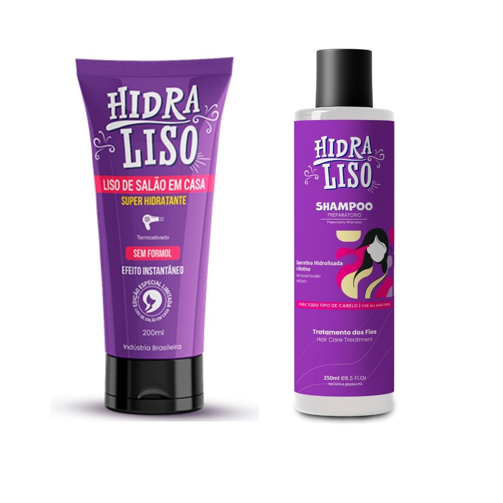 Escova Progressiva de Chuveiro + Shampoo - Hidraliso