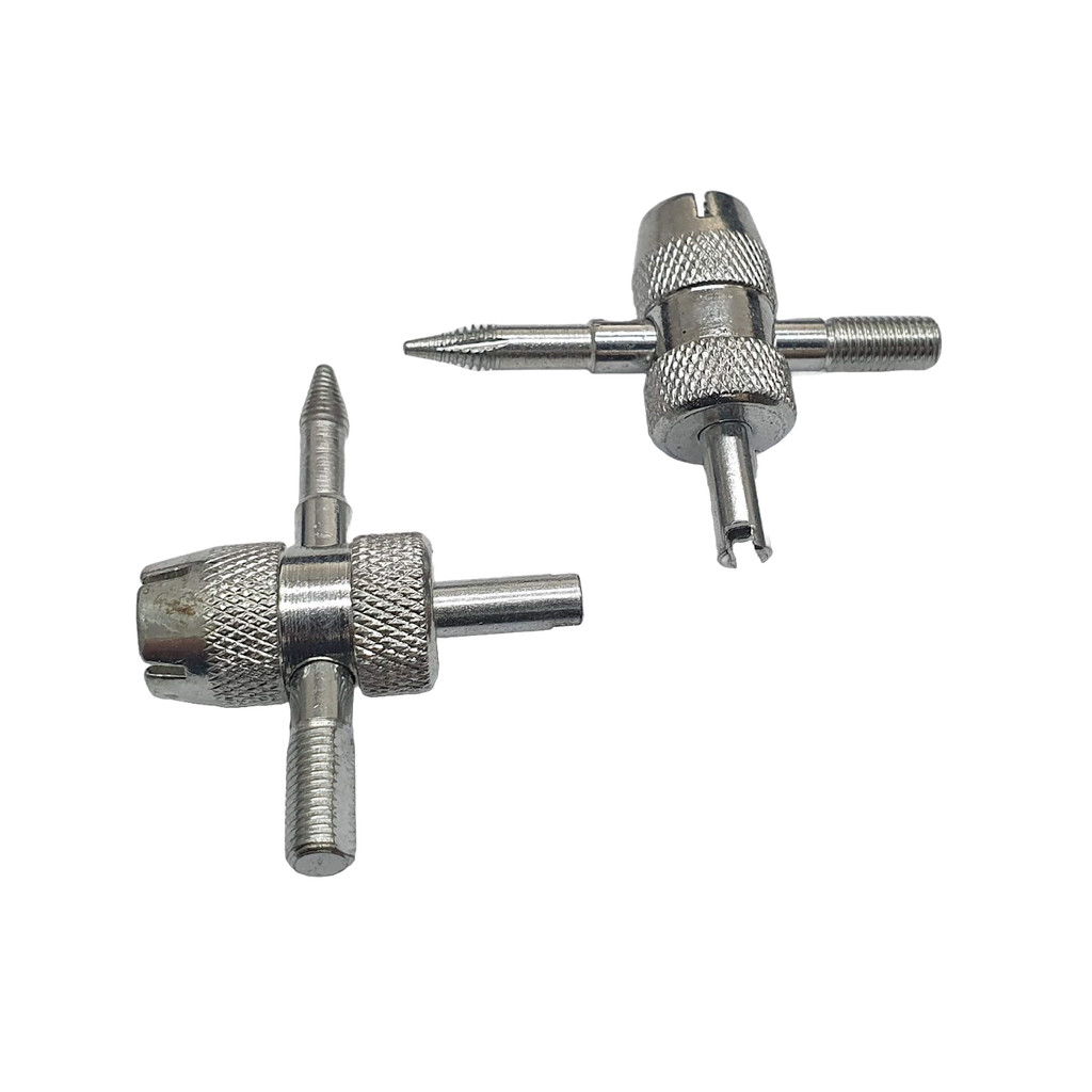 Kit Com 2 Chaves Ventil Saca Válvula Extrator Pneu Omega em Oferta na Shopee