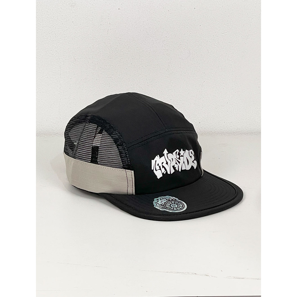 Boné 5 Five Panel Trip Side Tela Arrown - Preta - Aba Flexível