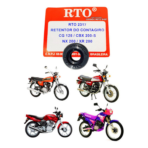 Retentor Conta-giro Honda Cg 125 / Ml Tur / Nx 150 Cbx 150
