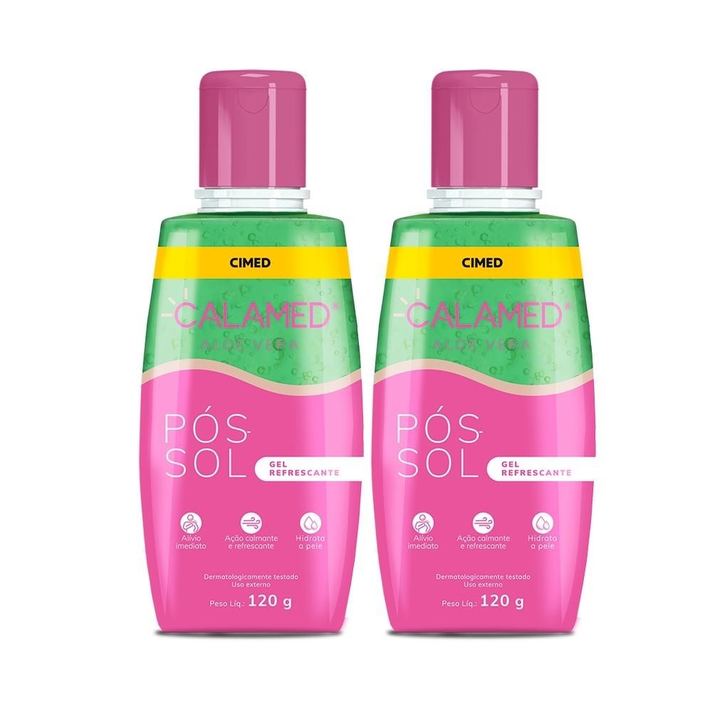 Calamed Gel Pós Sol Aloe Vera 120g - Kit c/ 2und em Oferta na Shopee