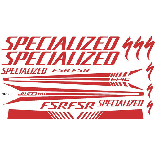 Adesivo Bike Bicicleta Specialized Fsr Comp Epic Vermelho