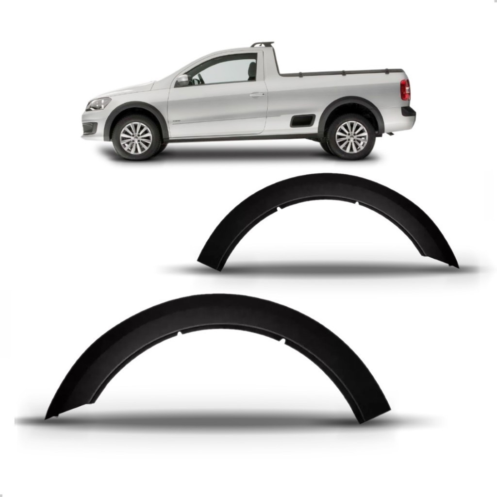 MOLDURA PARALAMA TRASEIRO SAVEIRO G5/G6 08/16  PTO TEXT