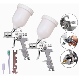2 Pistolas De Pintura Hvlp Bico 1.4mm Profissional 600ml em Oferta na Shopee
