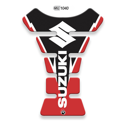 Protetor De Tanque Adesivo Tankpad Suzuki Yes Preto Vermelho