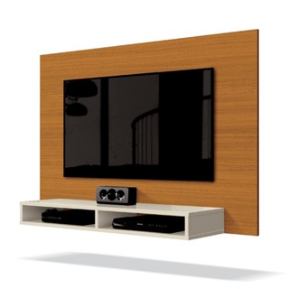 Painel Para TV Até 42 Polegadas 1,20m Fox New Cedro/Off White
