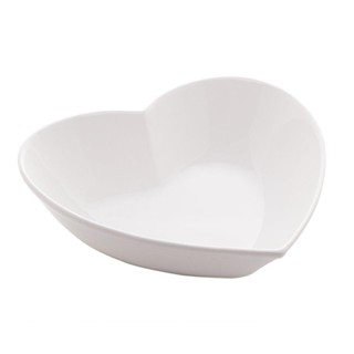 Porta Anéis Lyor Coração de Ceramica Branco 16,7cm x 15cm