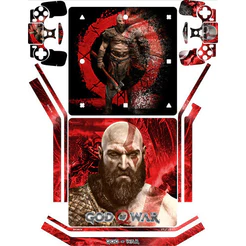 Adesivo Skin Playstation Ps4 Slim + Controles God Of War
