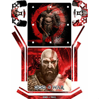 Adesivo Skin Playstation Ps4 Slim + Controles God Of War em Oferta na Shopee