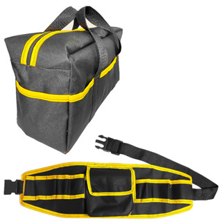 kit Cinto Porta Ferramentas + Bolsa De Ferramentas Lona 8 Divisões Pedreiro Marceneiro Reforçada em Oferta na Shopee