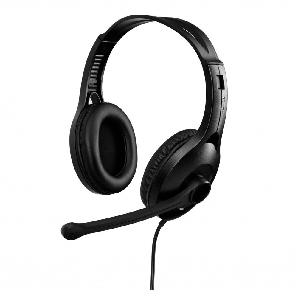 Headset Edifier Profissional Stereo redução de ruído USB Preto - USB-K800-BK em Oferta na Shopee