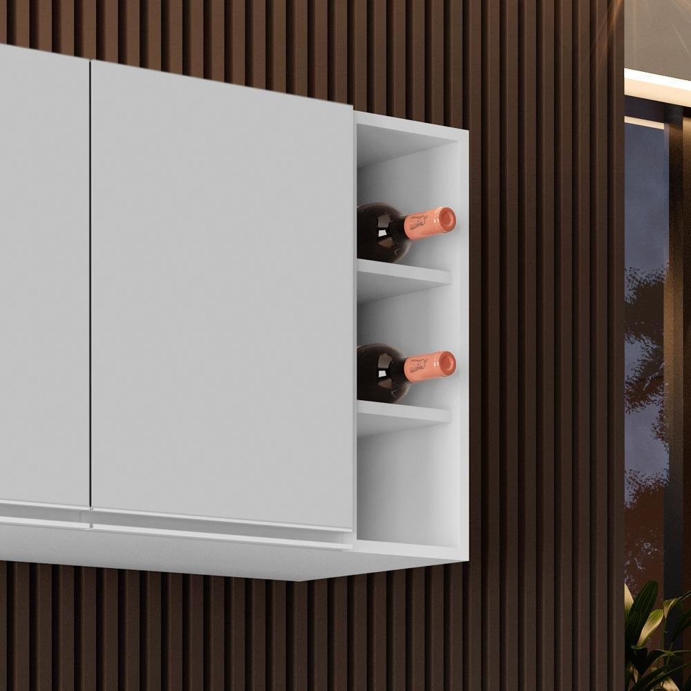 Nicho Aéreo Adega Vertical 20cm Riad Branco - Lumil em Oferta na Shopee