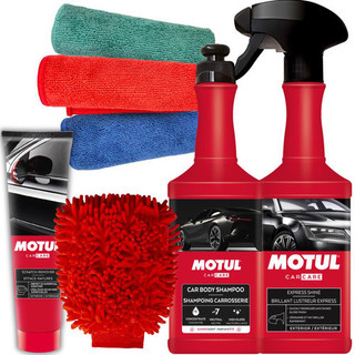 MOTUL CAR CARE SHAMPOO + BRILHO EXPRESS + POLIDOR + PANO + LUVA em Oferta na Shopee
