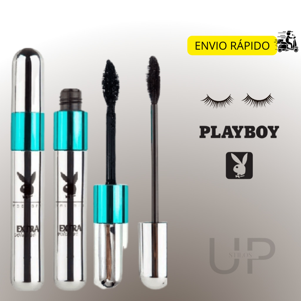 Rímel Mascara de Cílios 2 em 1 Extra Volume Playboy bom e barato