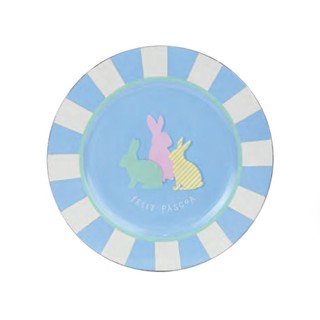 Sousplat tipo Bandeja de Plástico Azul Feliz Páscoa para pratos Lugar Americano 33 cm 1 Un em Oferta na Shopee