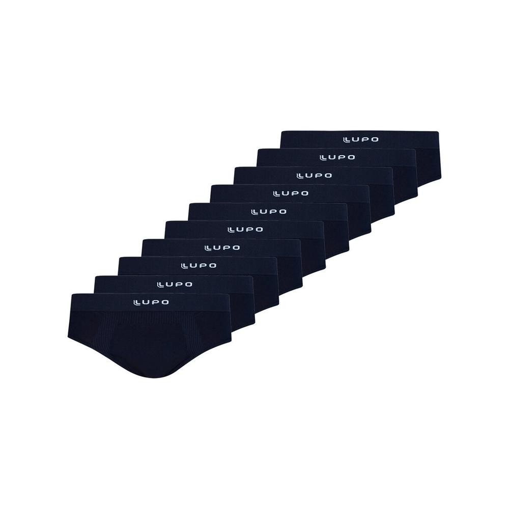Kit com 10 Cuecas Slip Lupo 681-001