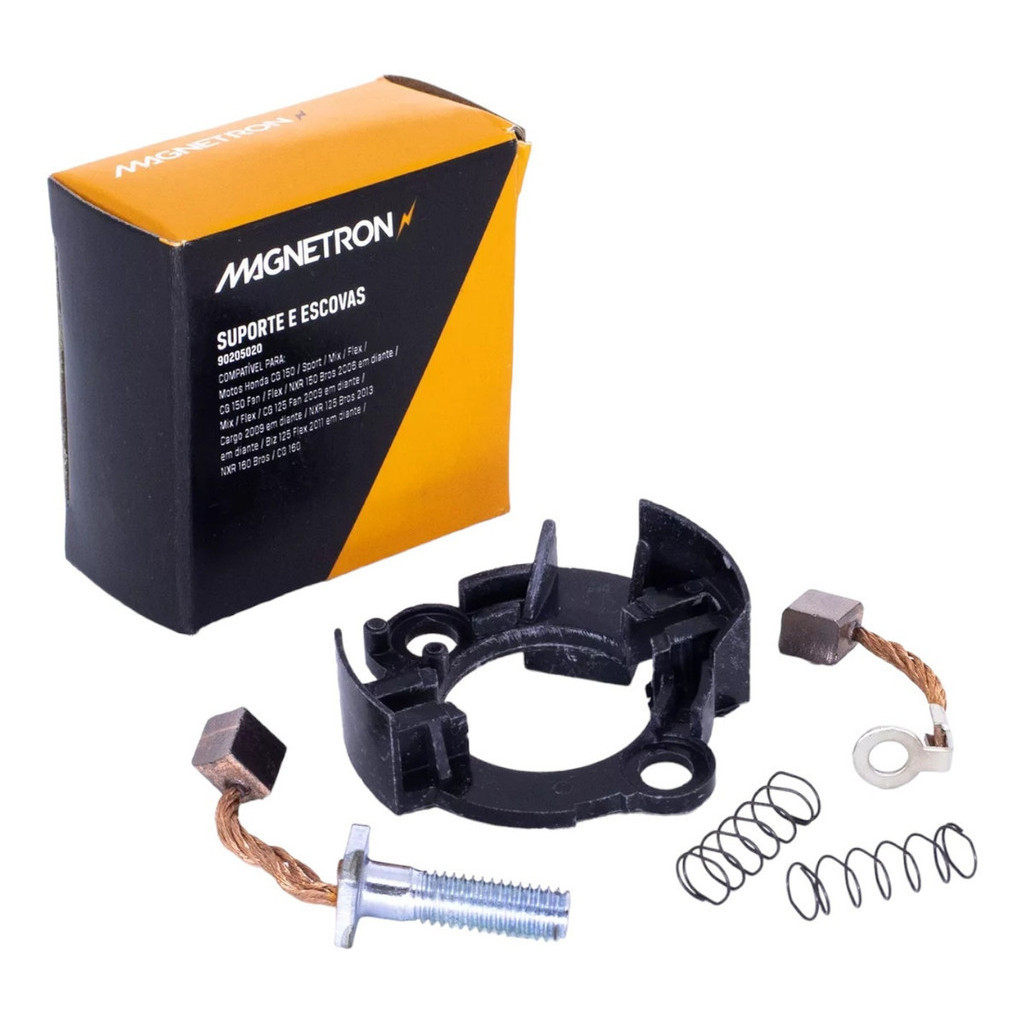 Suporte Escova Motor Partida Arranque Biz Cg Fan Titan Cargo Nxr Bros Xre 125 150 160 190 Cc em Oferta na Shopee