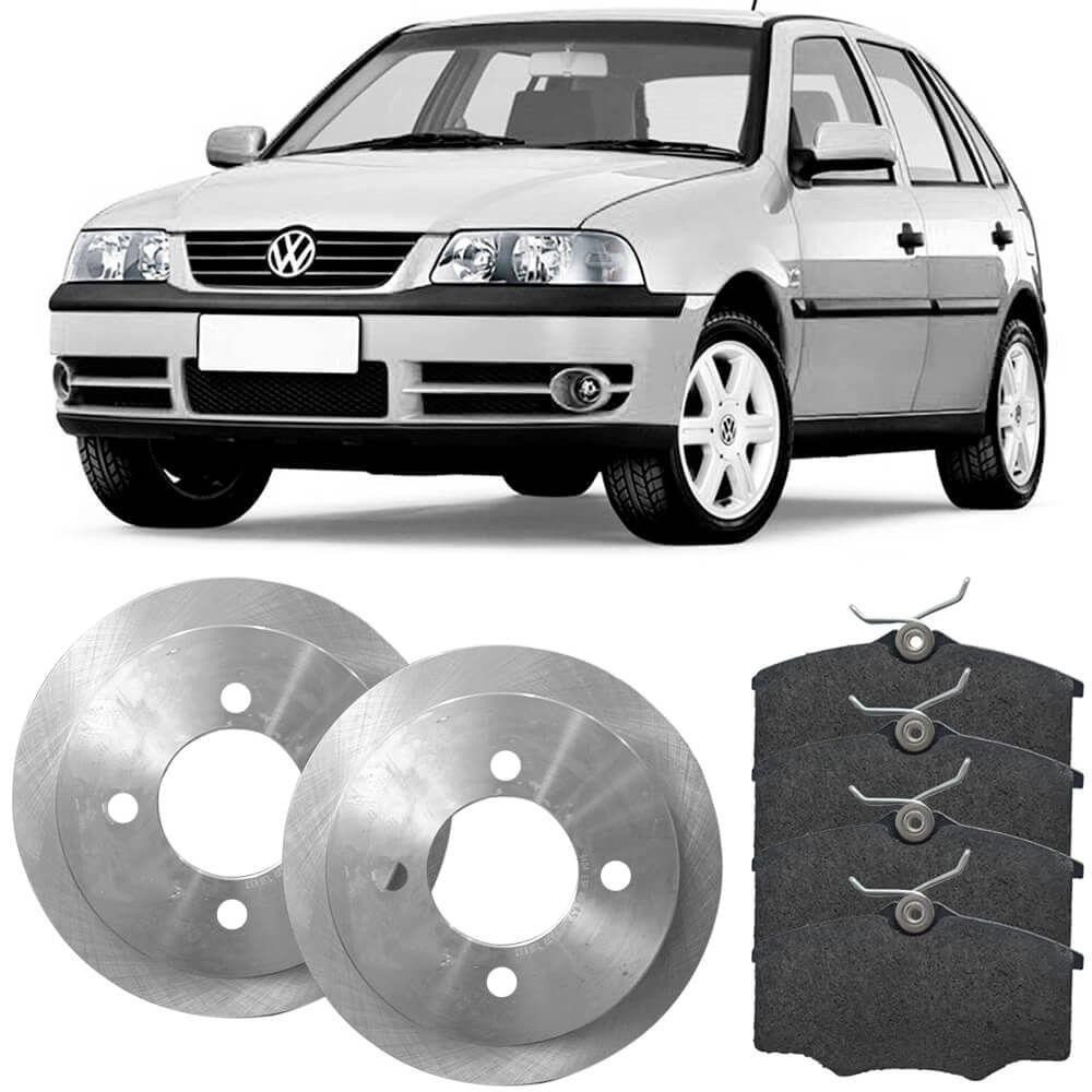 Detalhes do Kit Pastilha Disco Freio Gol G2 G3 96 A 2005 Dianteiro