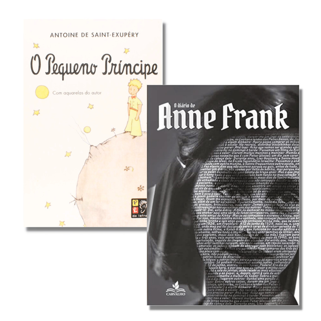 Livro O Diario De Anne Frank + O Pequeno Principe | Kit 2 Livros | Melhor Preço!